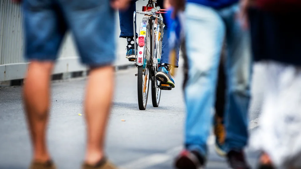 Gång- och cykelbana.