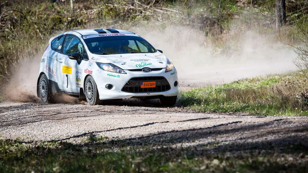 VMS-föraren Victor Karlsson vann finalen i Sydsvenska Rallycupen.