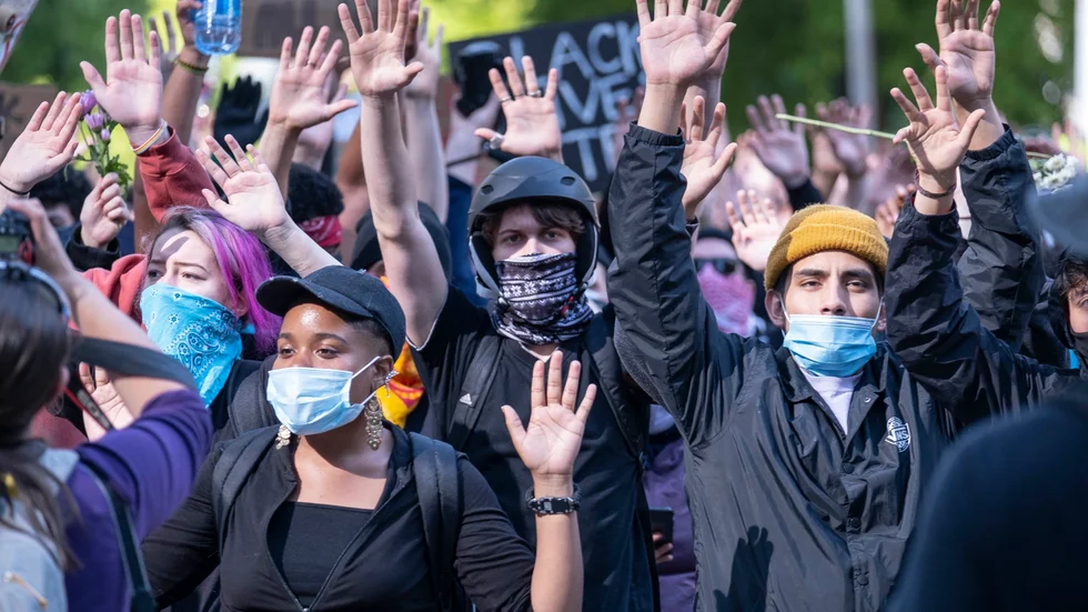 Demonstrationer mot rasism och diskriminering i Seattle i Washington i USA.