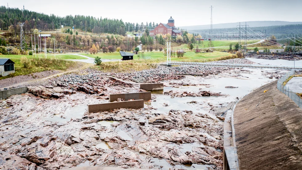 Kjell Nordqvist är kritisk till hur Vattenfall hanterar flödet av vattenmassor. Här en bild av älvfåran i Porjus.