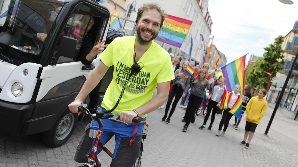 RFSL, med Martin Olsson som projektledare, arrangerar Pride i Katrineholm nästa vecka. 