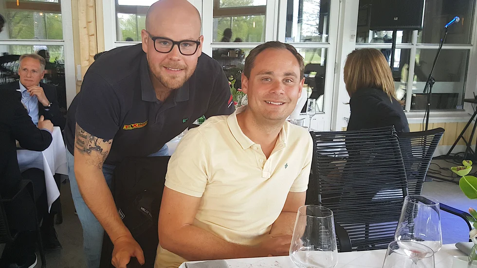 Christopher Inerud och Fredrik Tapper Taksäkerhetsmontörerna i Mälardalen utsågs till Årets företagare i Enköping vid en ceremoni på onsdagen.