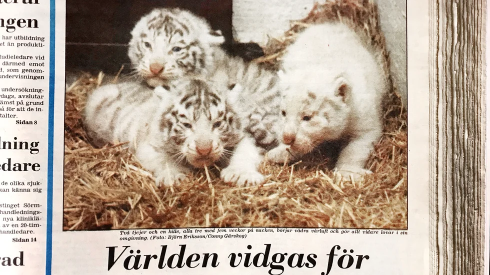  Eskilstuna-Kurirens förstasida den 17 maj 1990.