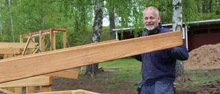 Han lägger sista handen vid Odensvi utegym
