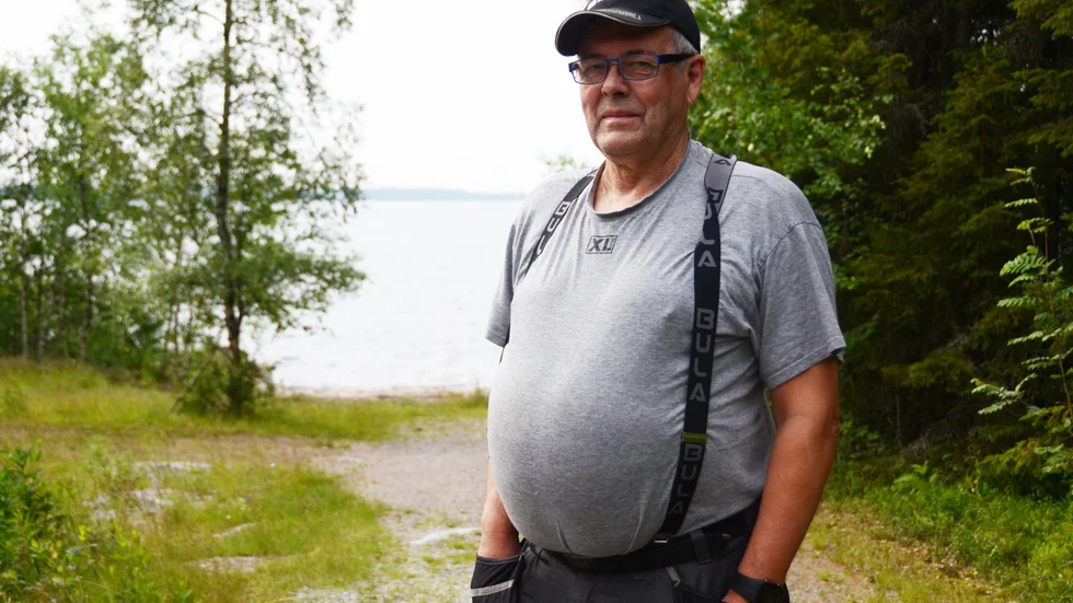 Stig Carlsson på Rågholmen, sommaren 2017.