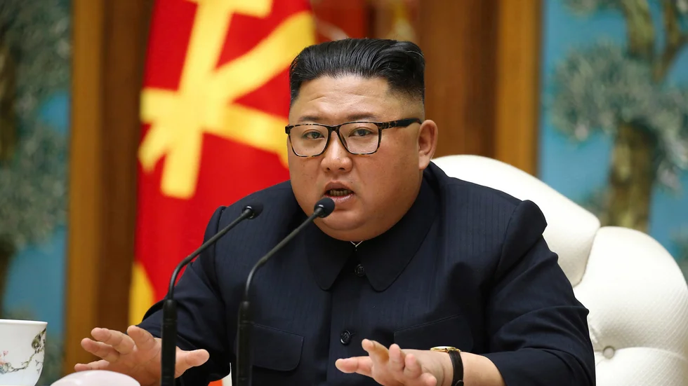 Nordkoreas diktator Kim Jong-Un den 11 april, den senaste gången han syntes offentligt.