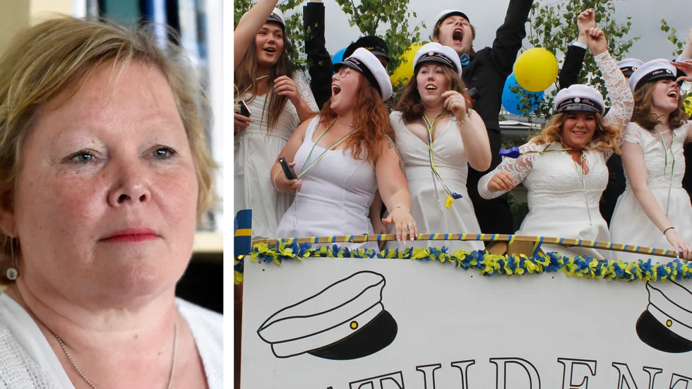 Kristina Lohman, gymnasiechef i Mjölby, räknar med att elever och lärare hittar på genomförbara förslag på studentfirande.