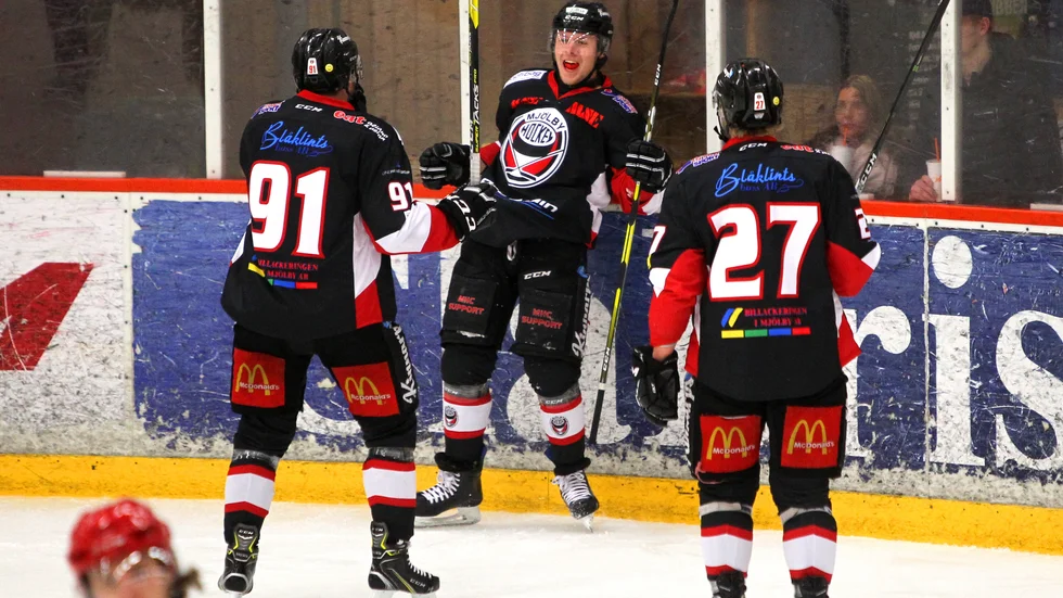 Mer positiva tongångar i Mjölby HC efter det senaste mötet. 