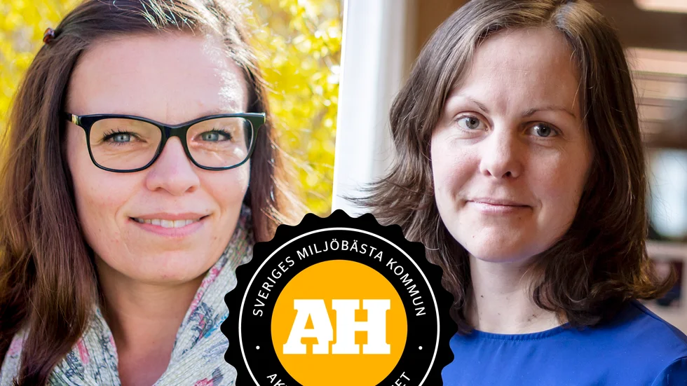 Linda Aldebert och Josefin Smeds är miljöstrateger i Katrineholms respektive Flens kommun. De gläds över kommunernas positiva resultat i Aktuell hållbarhets miljögranskning.