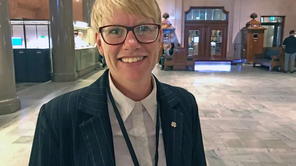 Riksdagsledamoten Martina Johansson (C) riktar i en debattartikel kritik mot Trafikverkets räknemiss i projektet Infart västra Trosa. Arkivbild.
