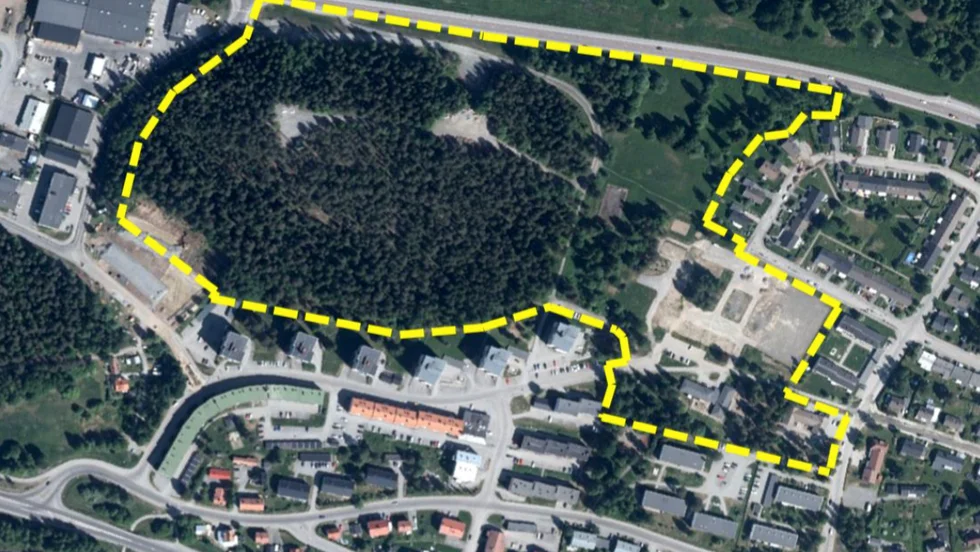 Det ska göras ett planprogram och en detaljplan som täcker samma område. Det är inringat med gult på kartan. 
