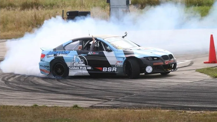 SM-finalen i drifting 2020 avgörs i Fällfors. Arkivbild: Per Sandberg/PT. 