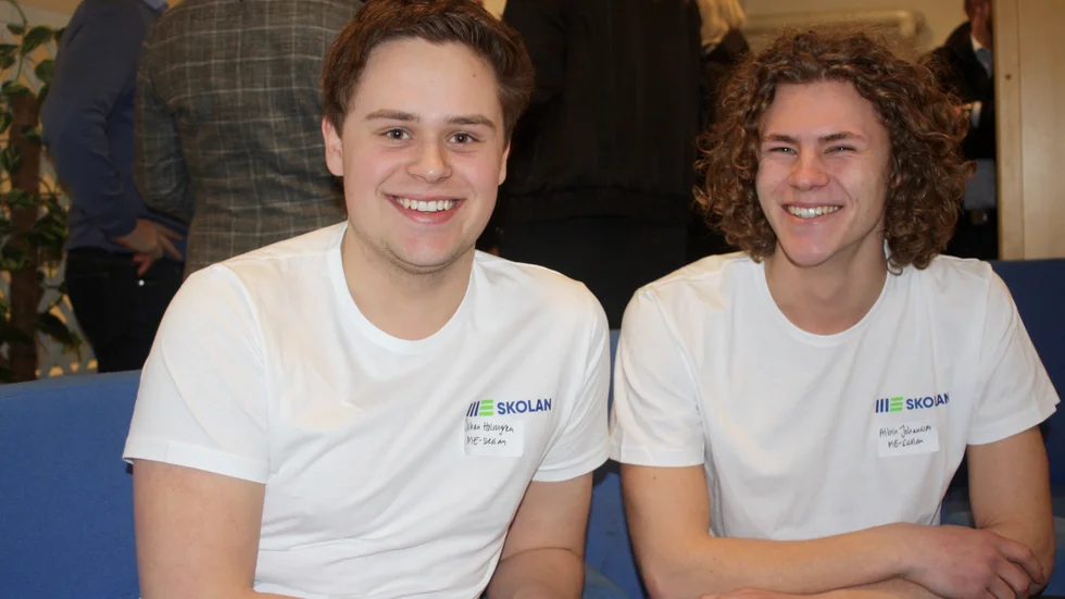 Johan Holmgren och Albin Johansson är två av eleverna på ME-skolan.