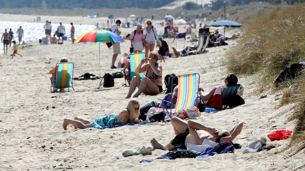 Skåne kan locka till sig många danska och tyska turister i sommar, tror Turism Skåne. Arkivbild från Äspetstranden i skånska Åhus.