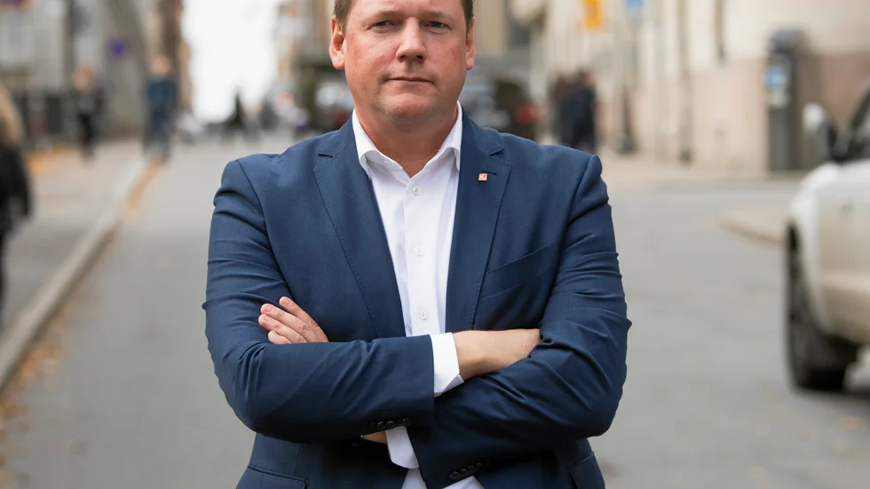 Tobias Baudin, förbundsordförande Kommunal. Arkivbild.