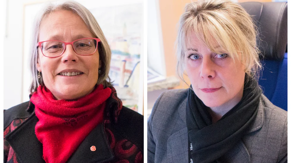 Anneli Bengtsson (S) och Charlotte Prennfors (M)