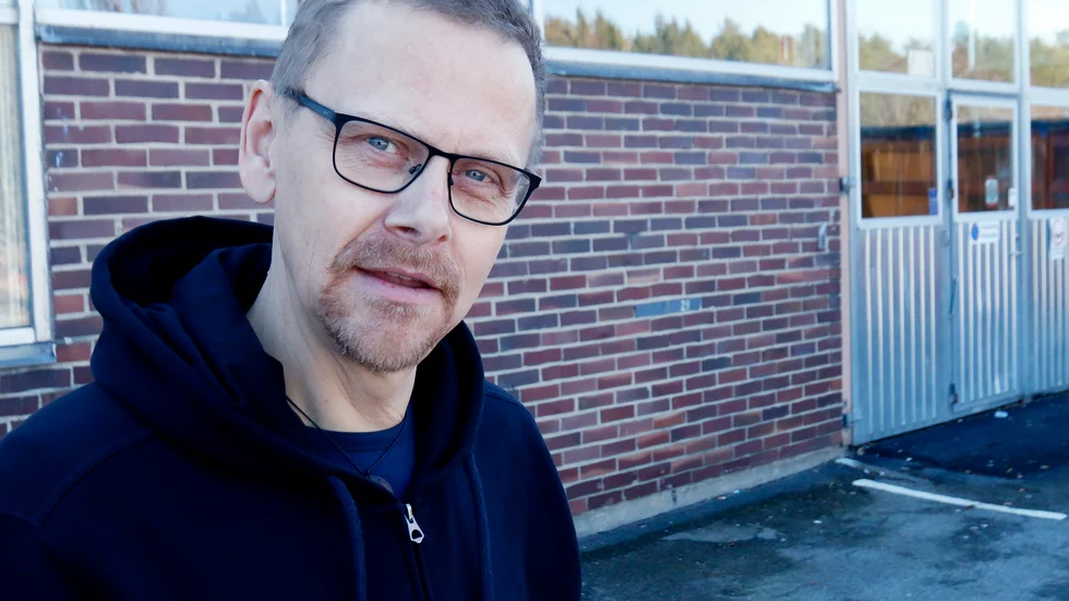 "Väldigt mycket fungerar bättre än förväntat", säger en glatt överraskad Janne Ekström på Rekarnegymnasiet.