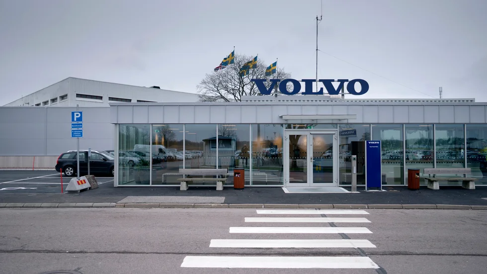 Volvo lastvagnars fabrik i Tuve. Arkivbild.