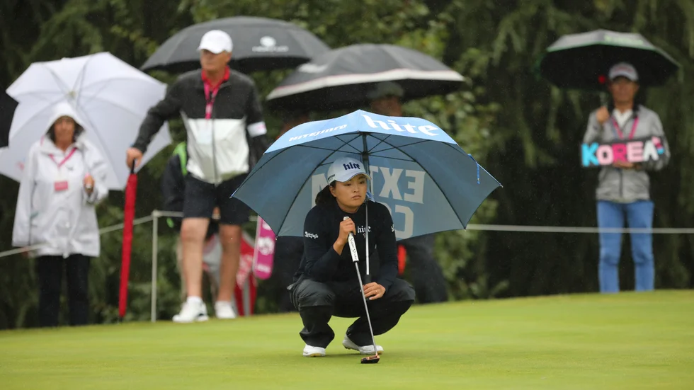 Fjolårsmästaren Ko Jin-Young, från Sydkorea, får eventuellt chansen att försvara sin titel i Evian Championship i augusti. Arkivbild.