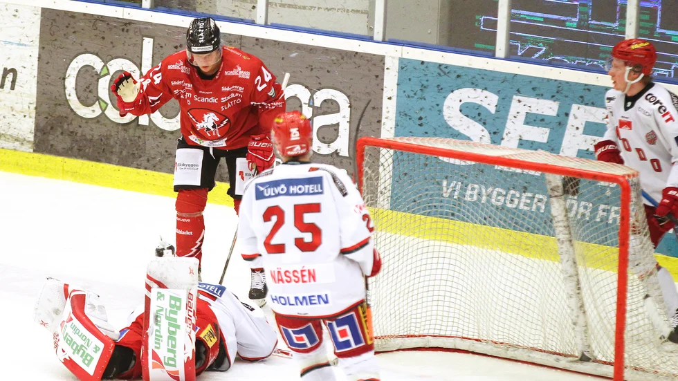 David Åslin hann med tre matcher i Vita Hästen, där han hann göra ett stort avtryck.