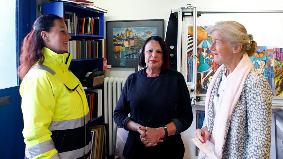 Maria Kautto, Berit Fällman och Catharina De Geer var rörande överens om att trafiksituationen på Järnvägsgatan är ett orosmoment.