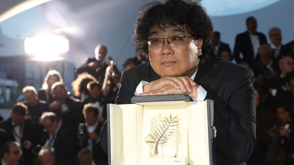 Bong Joon-Ho fick Guldpalmen för "Parasit" förra året. I år kommer inga priser att delas ut men någon form av filmurval kommer ändå att genomföras. Arkivbild.