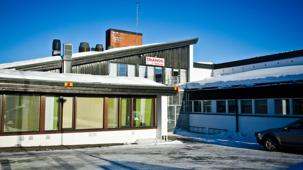 På måndag blir det ordnarie undervisning på Kirunas skolor, på bilden är det Triangelskolan 