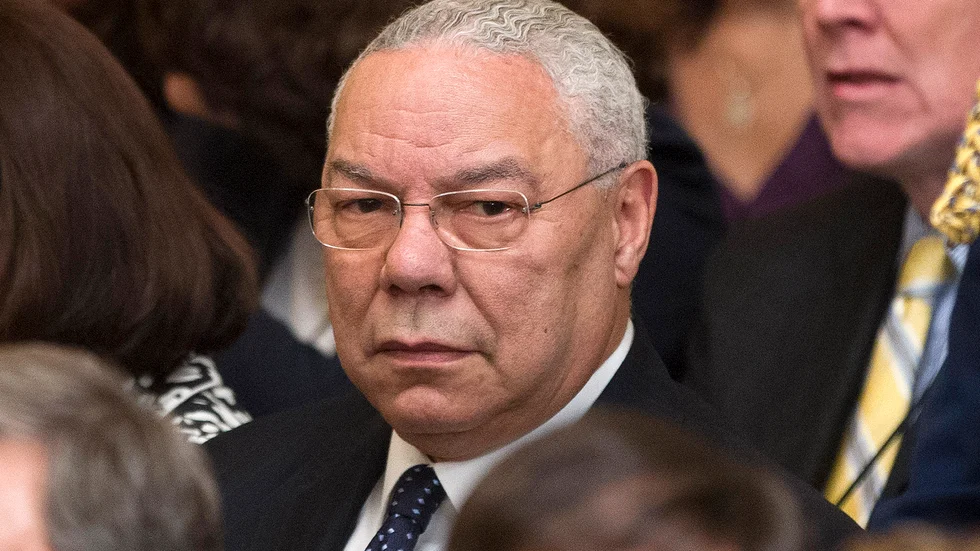 Colin Powell var USA:s utrikesminister mellan 2001 och 2005, under den dåvarande republikanske presidenten George|W Bush. Arkivbild.