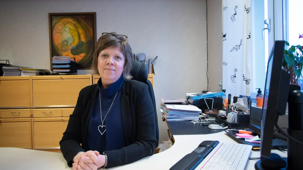 Sara Kristiansson, kontorschef för Sparbanken Nord i Jokkmokk. 