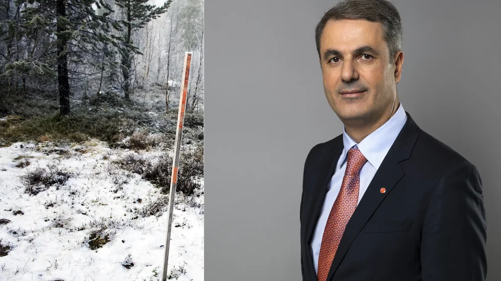 Näringsminister Ibrahim Baylan vill ge prospekteringsbolag möjlighet till ett års förlängning av tillstånden. 