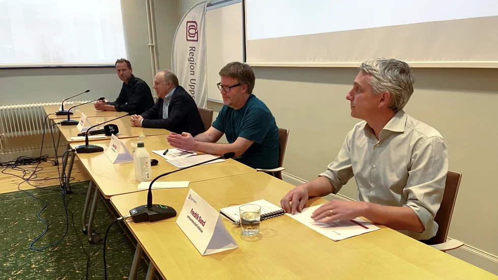Region Uppsala höll presskonferens på måndagen och hade några positiva nyheter om corona-läget. 