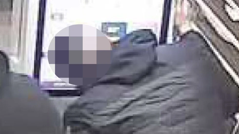 21-åringen filmades av en övervakningskamera när han skallade sönder en beställningsautomat på McDonalds. 