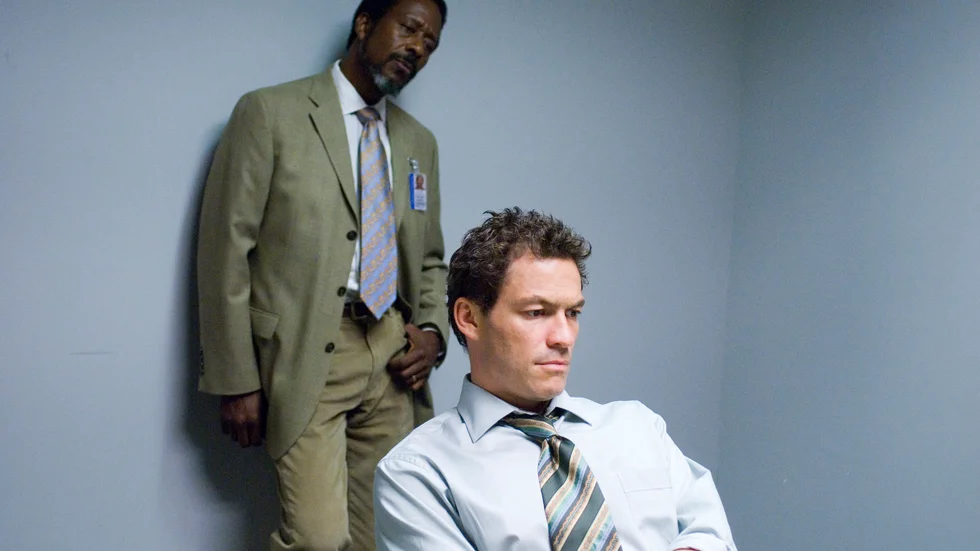 Clarke Peters och Dominic West i "The wire". Pressbild.