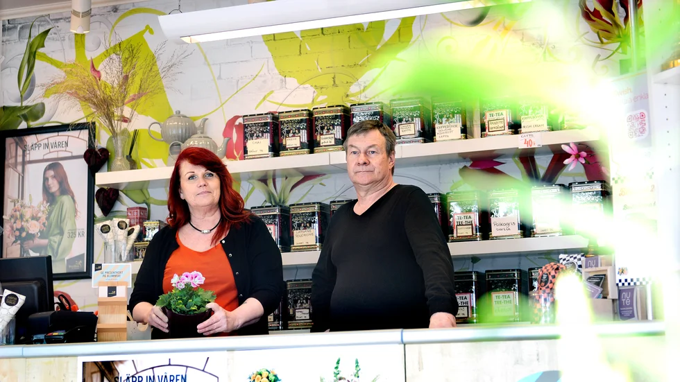I 24 år har Ann-Christin Granberg ägt i blomsteraffären. Maken Kjell Granberg anslöt något senare. 
