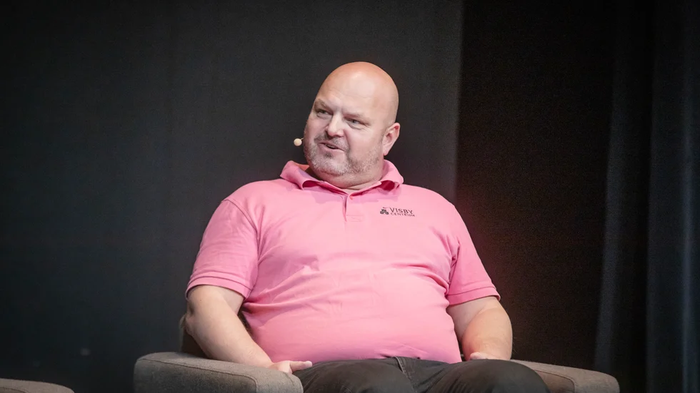 Visby Centrums verksamhetsledare Magnus Olsson var en av gästerna under torsdagens Mediabaren special. 
