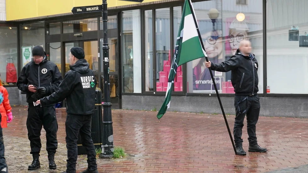 2017 hade NMR en icke tillåten demonstration i Västervik. 