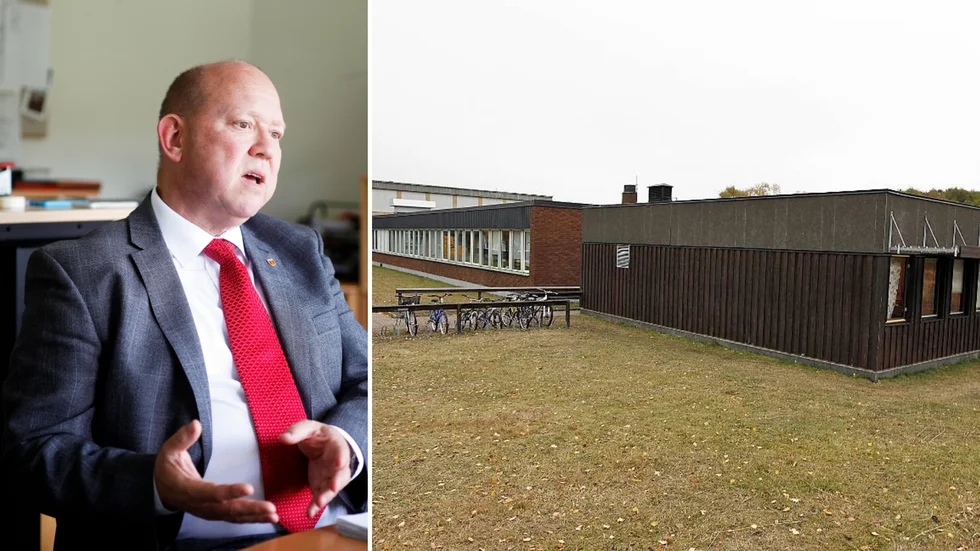 En elev på Åkerskolan använde sig av rektorn Anders Petersons namn då han serverade att aprilskämt.
