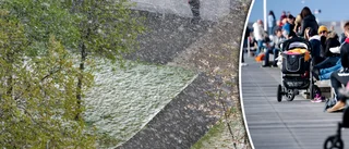 Snöbyar och kulingvarning till havs