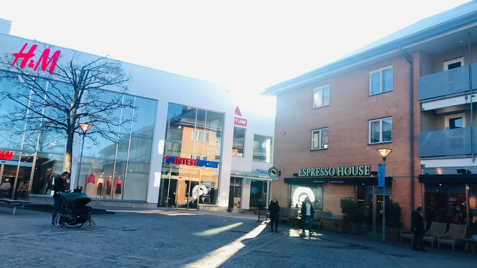 Intersport vid Märsta centrum. 