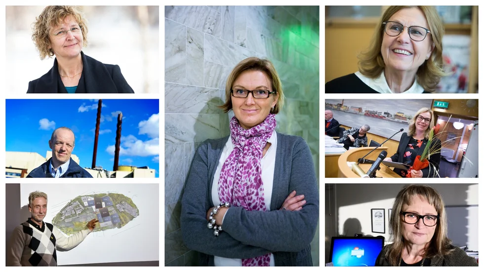 Från vänster Britta Flinkfeldt, Jan Fjordell, Mats Berg, Anneli Sjömark, Anna-Stina Nordmark Nilsson, Lenita Ericson och Anna-Greta Brodin.