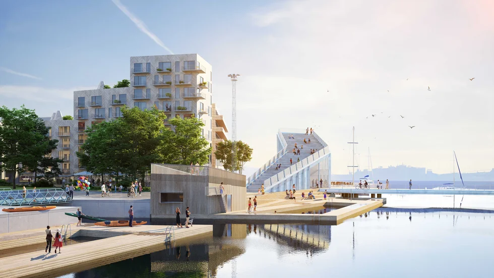 Nu letar kommunen efter någon som vill bygga nästa landmärke i Inre hamnen.