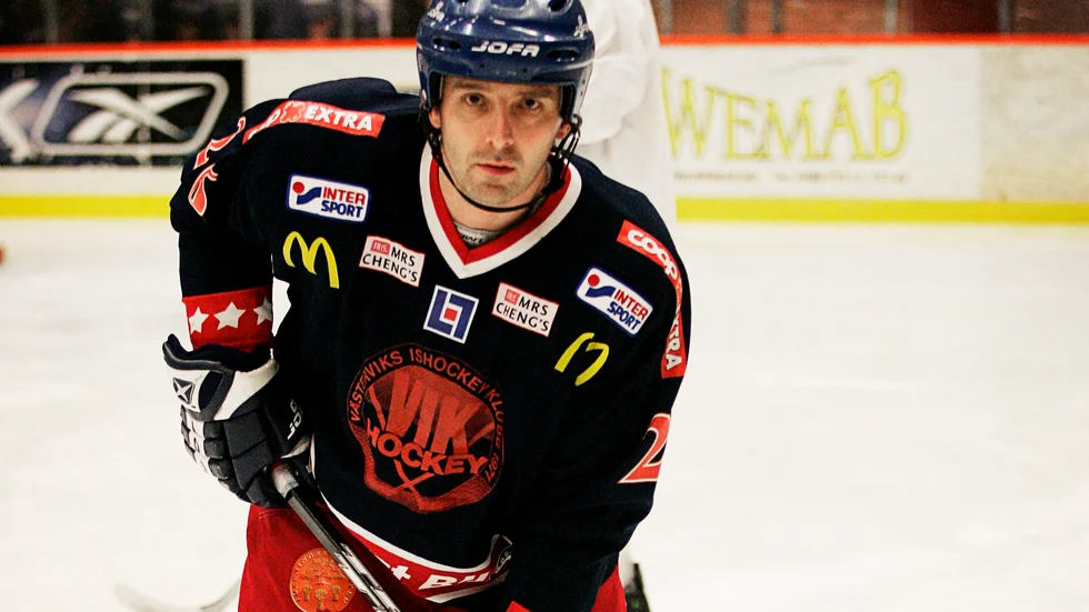 Mikael von der Geest hedras i fredagens VIK-match.