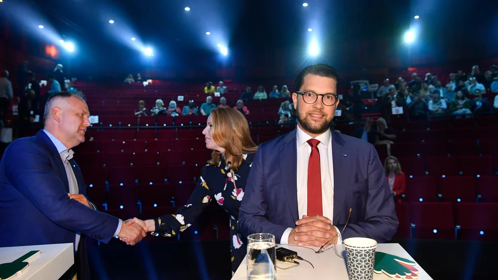 Jonas Sjöstedt, Annie Lööf och Jimmie Åkesson är tre partiledare som förekommer i dagens ledartext i Folkbladet. 
