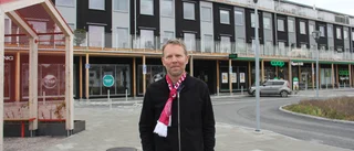 Nästan bara trä i "Coophuset" i nya Alsike