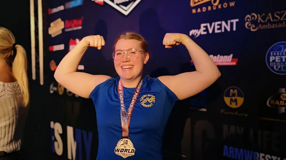 Moa Renlund Bergman, från Slagnäs, knep dubbla VM-silver i J18.