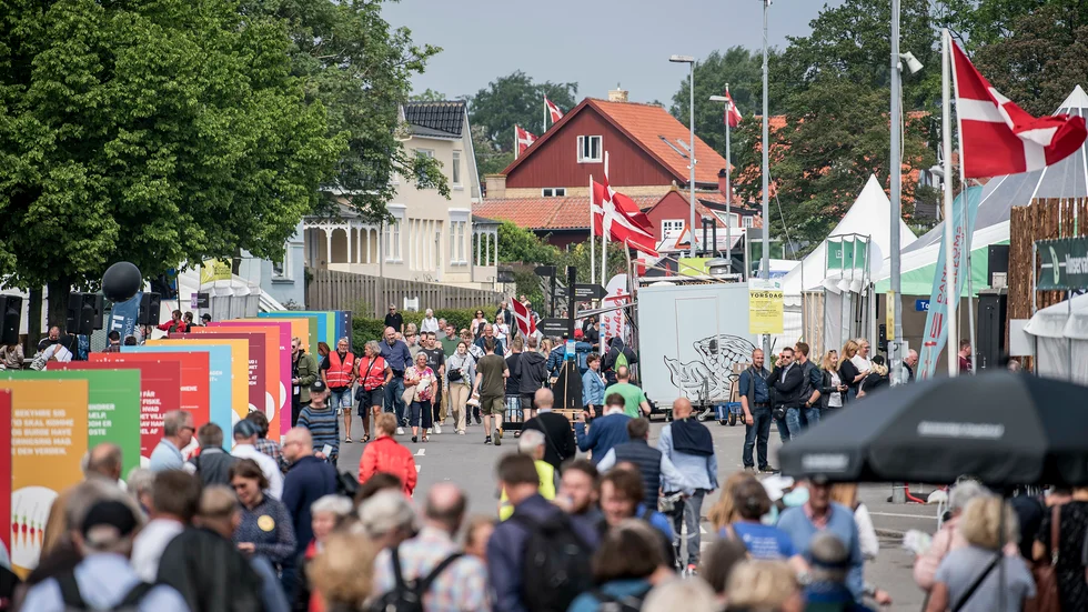 Rønne, Bornholm, under Folkemødet 2019, Danmarks motsvarighet till Almedalsveckan.