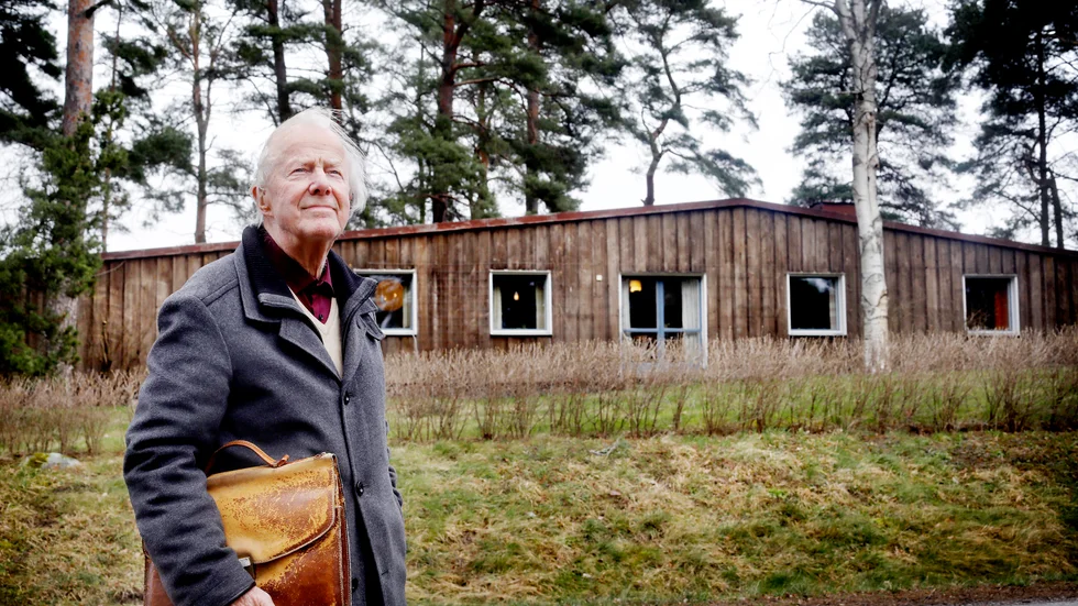 "Extrem exteriör", löd ett omdöme om huset som Tage Hertzell ritade på 50-talet. "Jag är okonventionell i tankarna och är inte bunden av förutfattade meningar", säger den 92-årige arkitekten. 