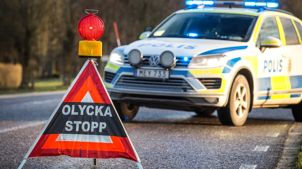 En cyklist blev under onsdagskvällen påkörd av en bil. 