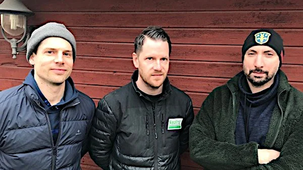 Tränartrojkan Gustav Odeheim, Rickard Bäcklin och Pierre Grubbström.