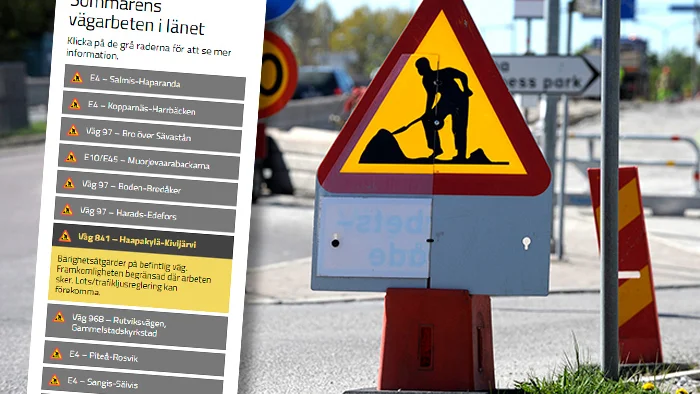 Trafikverket har valt ut 42 platser i Norrbotten för sina mest trafikpåverkande vägarbeten i sommar.